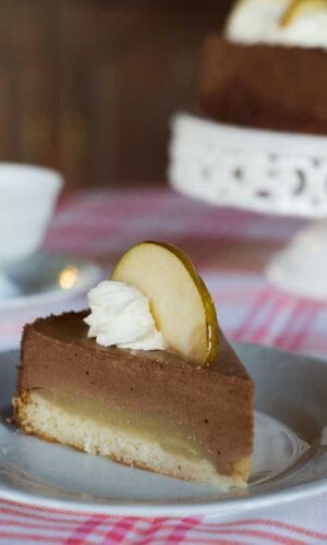 Torcik gruszkowo -czekoladowy