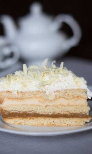 Ciasto z niską zawartością glutenu - torcik karmelowo - waniliowy