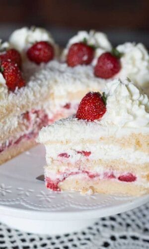 Ciasto z niską zawartością glutenu - torcik owocowo - śmietankowy